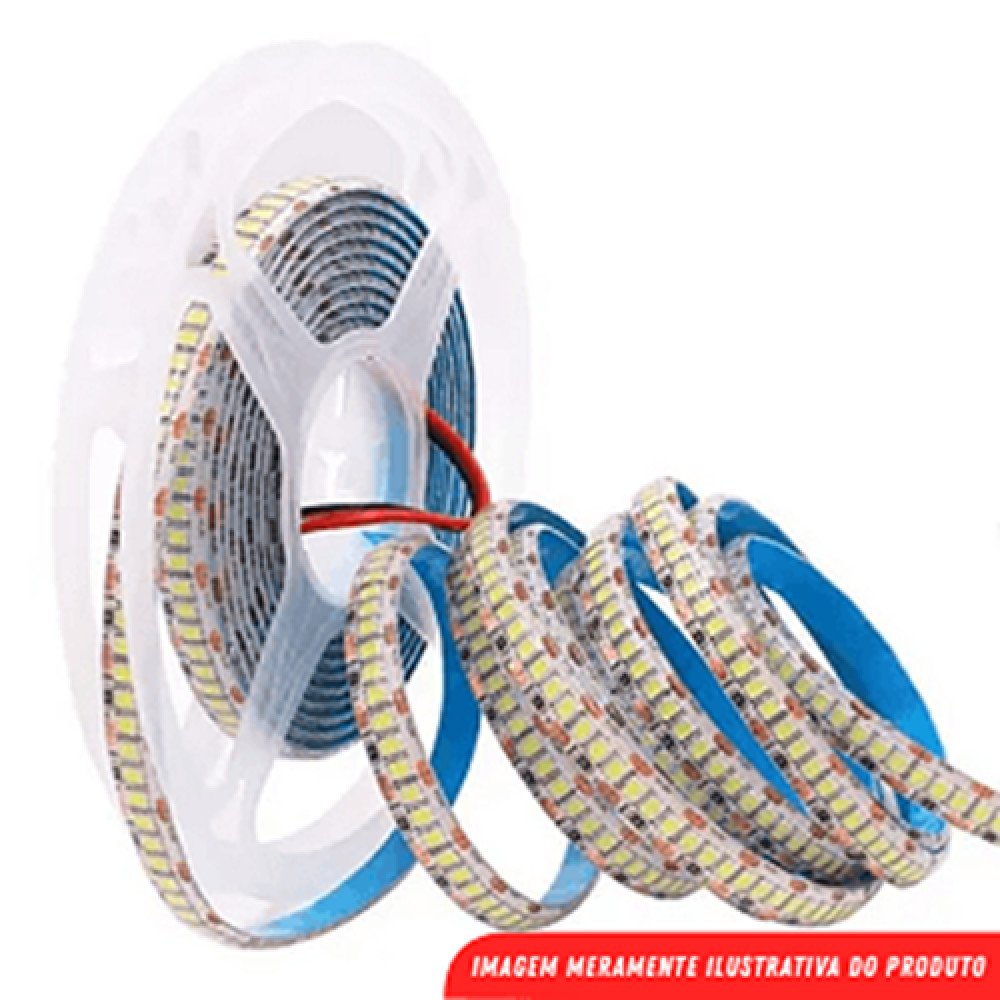 Fita Led 64L 24v IP20 8mm 2700k 5w 935Lu Rolo 5mt (Kv)