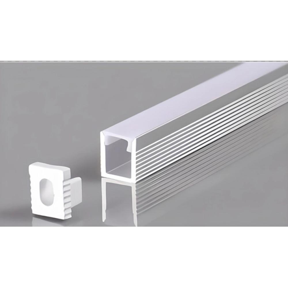 Perfil AL 0809 Sobrepor Branco- 2 Mt