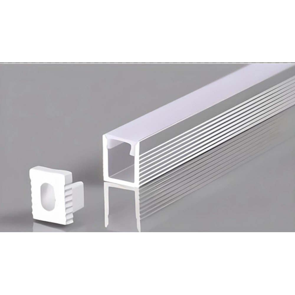 Perfil AL 0809 Sobrepor Branco- 6 Mt