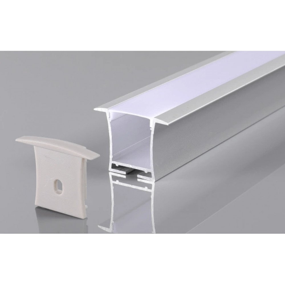 Perfil AL 3628 Embutir Branco 6 m