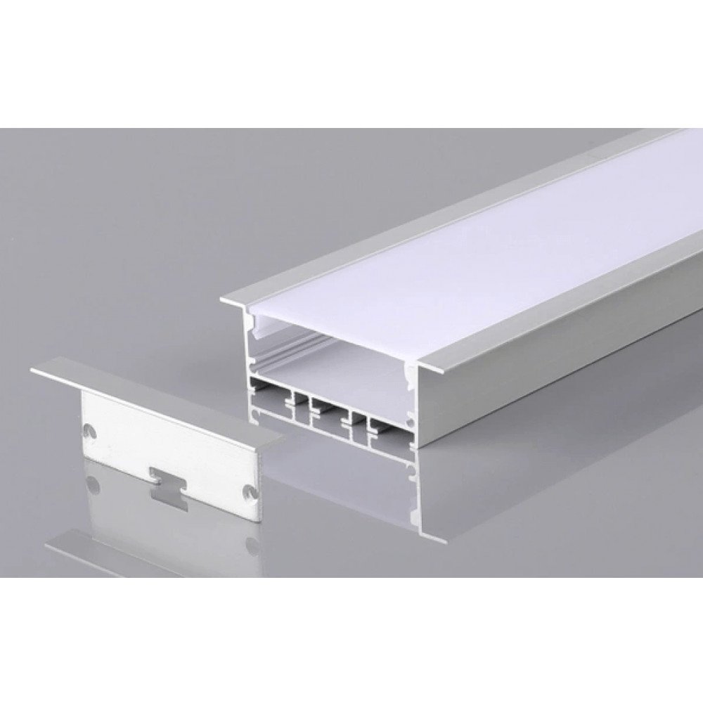 Perfil AL 6020 Embutir Branco 6 m