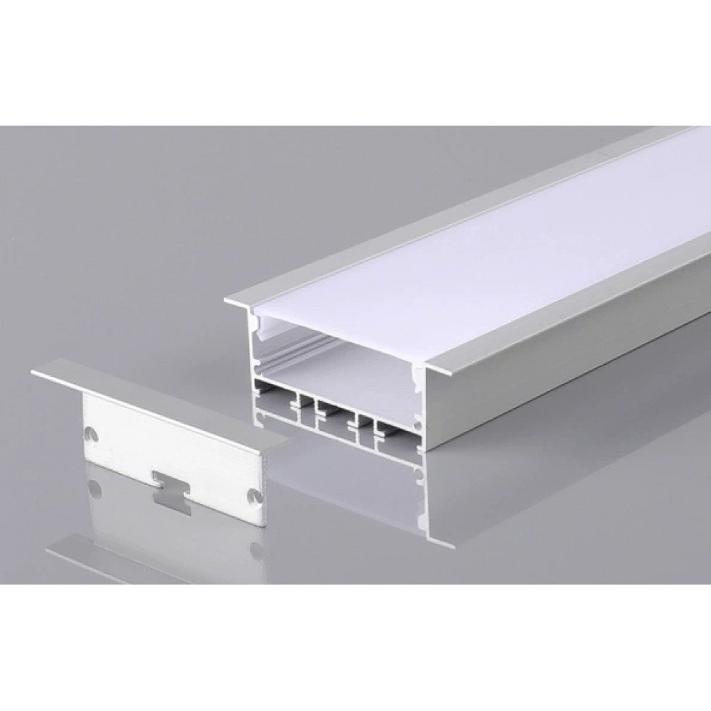 Perfil AL 6420 Embutir Branco 2 m
