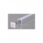 % Perfil 1515 Sobrepor Preto 2m Difusor BR (Sp) - 34592