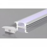 Perfil AL 2407 Embutir Branco 2 m