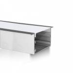 Perfil AL 6035 Embutir Branco 3 m