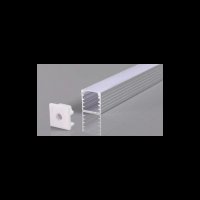 % Perfil 1515 Sobrepor Preto 6m Difusor BR (Sp) - 34616