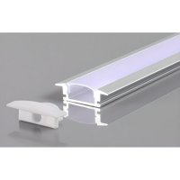 Perfil AL 2407 Embutir Branco 2 m