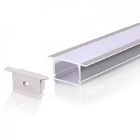 Perfil AL 4220 Embutir Branco 3 m