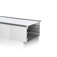 Perfil AL 6035 Embutir Branco 2 m