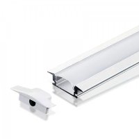 Perfil AL 6412 Embutir Branco 4 m